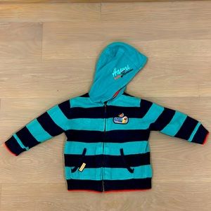 Catimini reversible hooded sweater Size 2 years